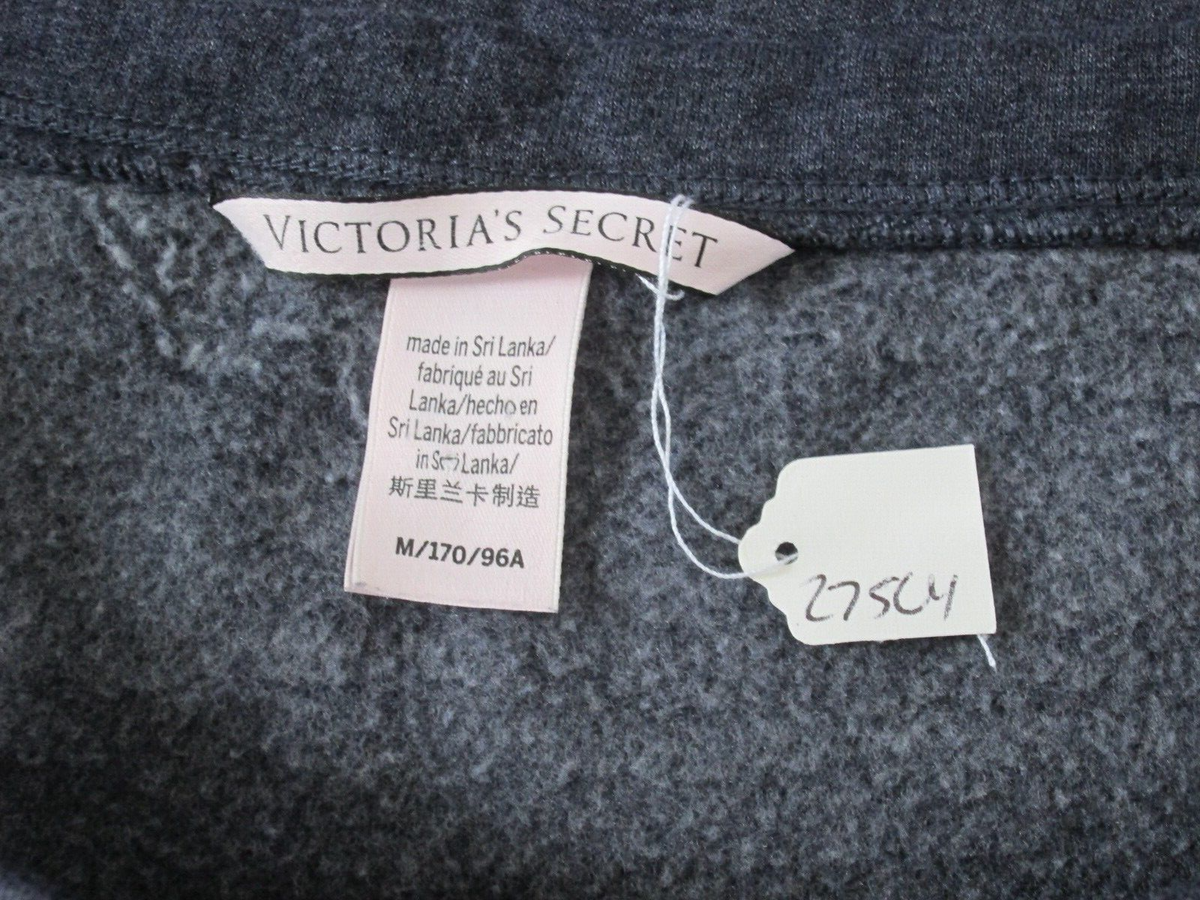 Victoria s Secret Gray Sweatshirt Womens Size M Chest 41 Cropped