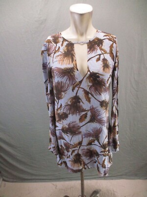 Kimchi Blue Size S Womens Multicolor Keyhole Open Back Long Sleeve Dress  423 | eBay
