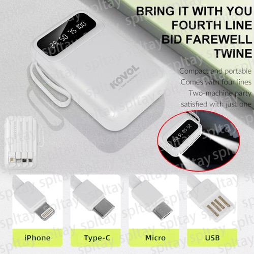 Universal Powerbank 9000000mAh Tragbar Externer Batterie Ladegerät LED Für Handy