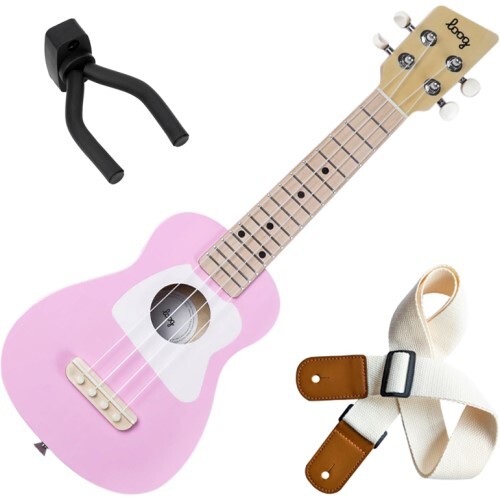 Гавайская гитара Loog для детей розового цвета + Гурт + Палочка-выручалочка | Neu