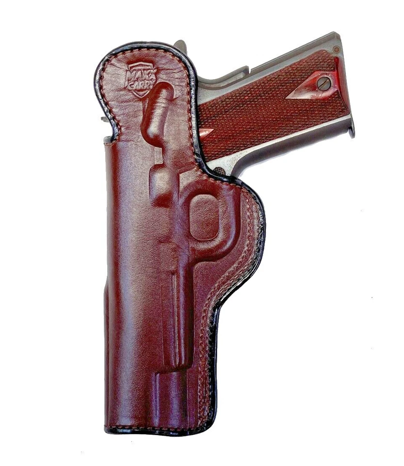 Max Carry Premium Brown Leather IWB Gun Holster for 1911 (Colt/Springfield/S&W) - Image 2 of 4