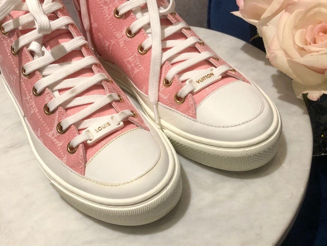 vuitton shoes pink and