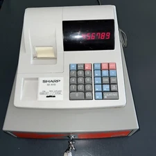 Sharp XE-A110 LED Display Programmable Cash Register Point Of Sale W/ Keys *READ