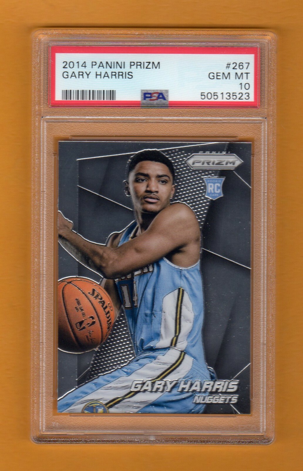 GARY HARRIS 2014-15 PANINI PRIZM ROOKIE RC # 267 FRESH PSA 10 GEM MINT NUGGETS
