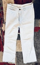 70's DISCO JEANS Bell Bottom SIZE 30/9 VINTAGE Light Wash JEANS