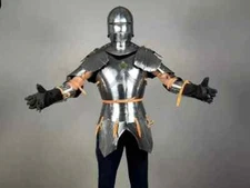 German Gothic Armor Suit | Medieval Knight Armor Suit | Half Body Armor Suit
