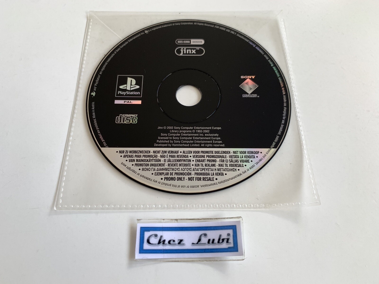 Jinx - Promo - Sony PlayStation PS1 - PAL EUR