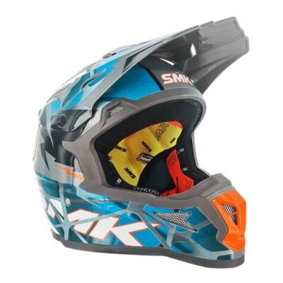Casque moto Cross - SMK - Modèle ALLTERRA FULMINE GL651 - Photo 1/4