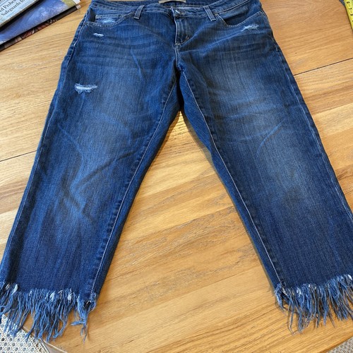 Joes Ex Lover Crop Frayed Hem DENIM Jeans Women’s Size 31 - Picture 1 of 14