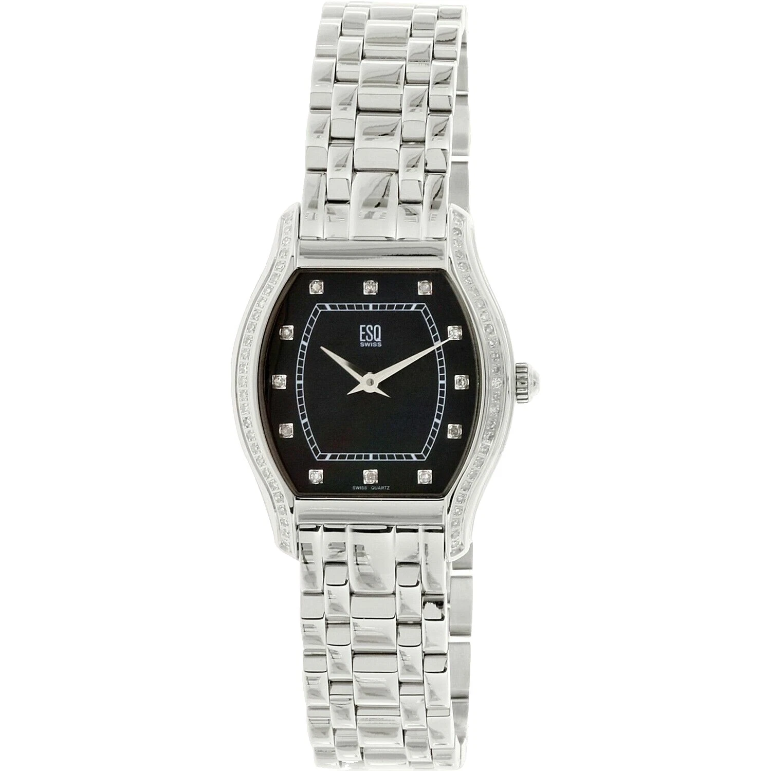 Banda De Plata Acero Inoxidable ESQ Movado Relojes de pulsera