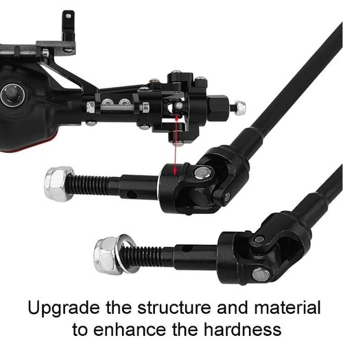 Aluminum Front Rear Complete Axle Set with Enhanced Axle Shaft for Axial SCX10 - Picture 3 of 7