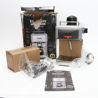 Art & Cook Compact Espresso Maker With Steam Wand Open Box