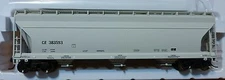 Atlas HO #20001421 CN ACF 4650 3-Bay Centerflow Cov'd Hopper Post-1971 Rd#383583