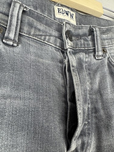 EDWIN ED-80 Gray Denim Slim-Tapered Comfort Button Fly Jeans 32/32 - Picture 9 of 24