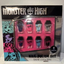 Monster High 8 Piece Nail Polish Set Fun Colors New box has damage