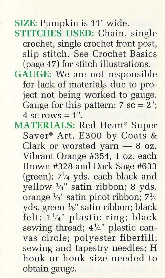 Calcetín de viento calabaza de Halloween - 11" de ancho - hilo peinado - patrón de ganchillo SOLO Foto 2 de 2