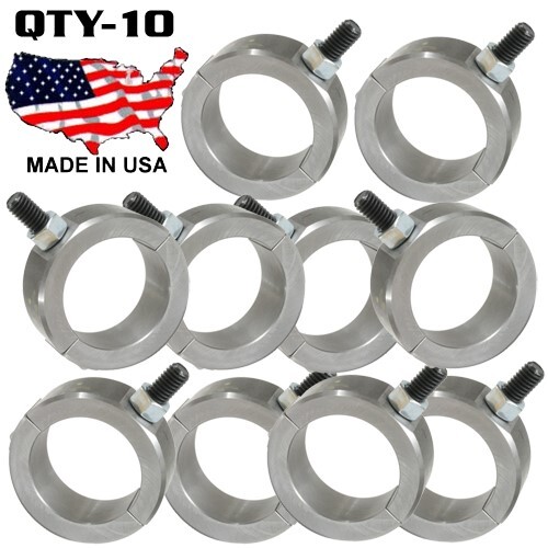 10 pc - 2 Bolt Steel Universal 1-3/4" Fabrication Clamps with Flush Mount Stud - Foto 1 di 9