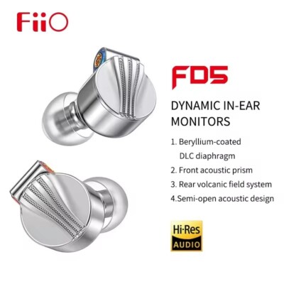 FiiO FD5 Beryllium-coated DLC diaphragm flagship dynamic In-Ear Monitor