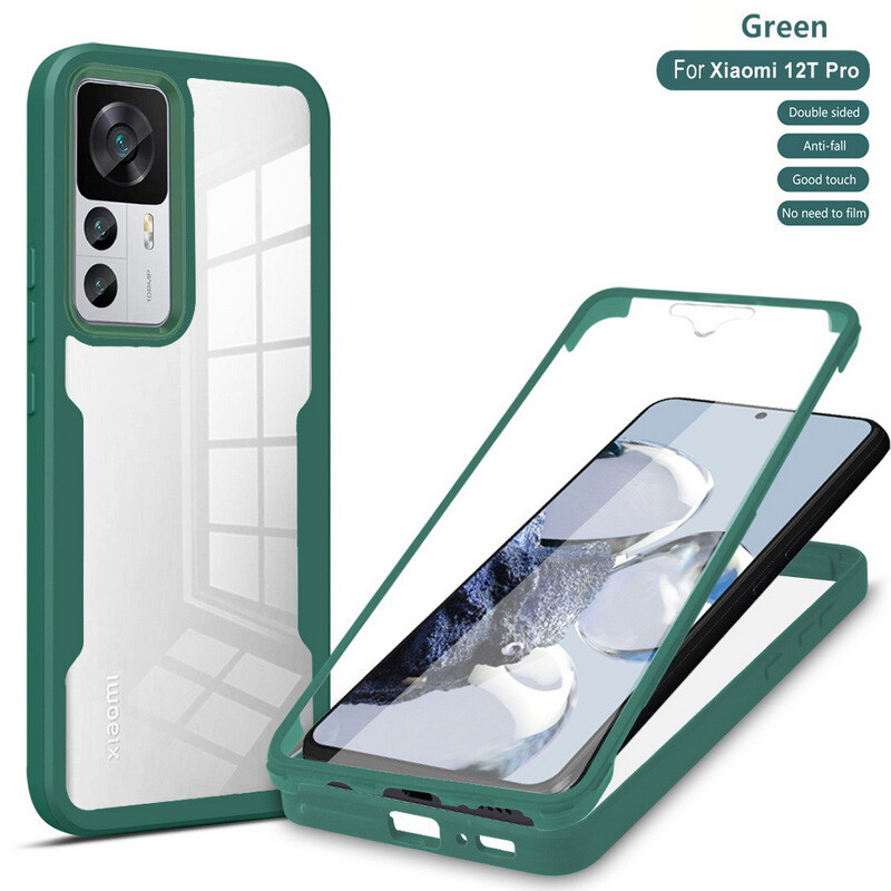 Custodia Per Xiaomi 12T - Cover Sottile In Morbido Silicone TPU Con Protezione Fotocamera, Antiurto E Antiurto, Design Placcato Nero
