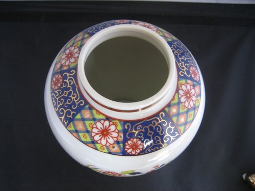 Jarro de jengibre de porcelana fina vintage japonés con tapas finas - Imagen 6 de 7