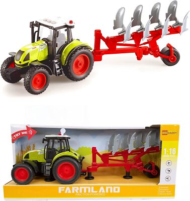 Bauernhof Traktor LKW Spielzeug Pflügen Ernte pädagogische Lichter & Geräusche von Big Daddy