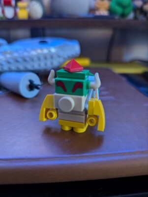 LEGO Super Mario 64 Question Mark Block 71395 Bowser Brick Built Minifigure