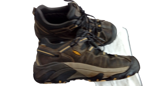 Mens KEEN Dry walking trail shoes size 8 brown VGC soles great cond