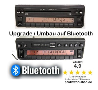 Modernisierung Umbau Becker AVUS BE 2035 Bluetooth 5.0 + Aux Porsche Mercedes