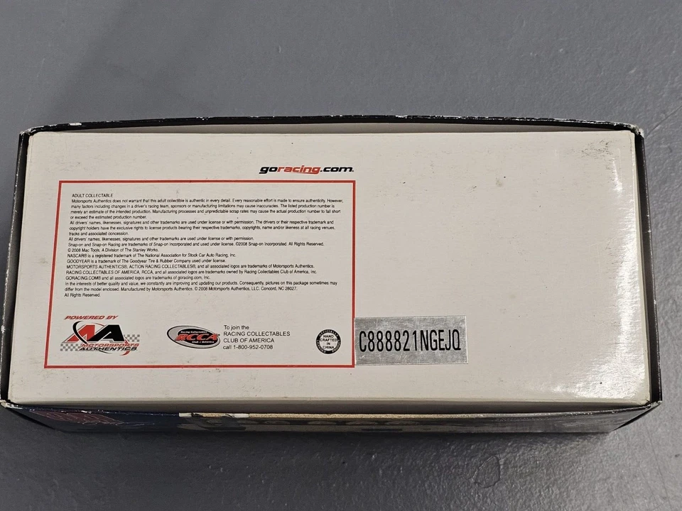 Nascar #88 Dale Earnhardt Jr. - 2008 National Guard Chevy Impala SS 1:24 Scale - Image 4 of 4