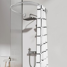 Asta per tenda doccia a forma di U regolabile bagno asta per tenda doccia acciaio inox
