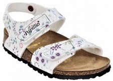 BIRKENSTOCK KIDS sandali bambino strappi BARI PAPILLIO Birko Flor FLOWERFUL WHIT