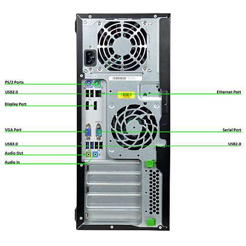 HP i7 4th Gen Tower Computer PC 32GB RAM 2TB HDD/SSD Windows 10 PC WIFI - Picture 2 of 4