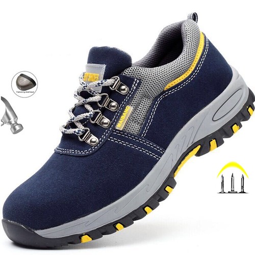 Herren Damen Stahlkappe Leicht Sicherheitsschuhe Arbeitsschuhe Schutzschuhe - Bild 1 von 19