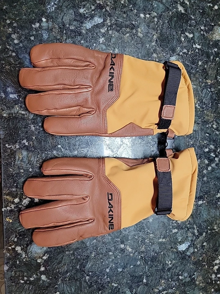 Guantes aislantes de cuero tostado Dakine Takoma talla L 9 para hombre nuevos con etiquetas ¡Bonitos! Foto 4 de 4