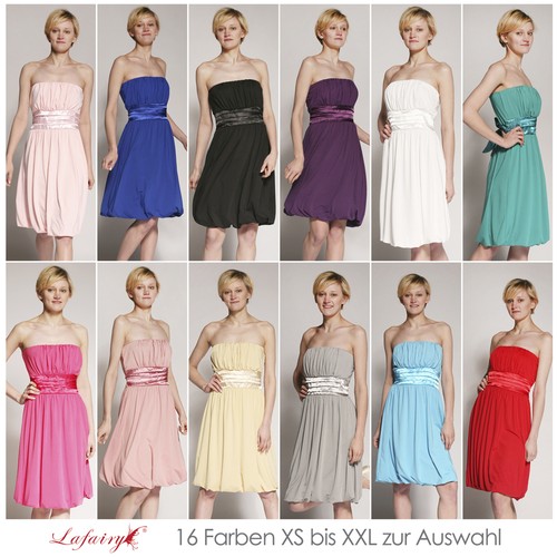 16 Farben Größe XS bis XXL Abendkleid Cocktailkleid Ballkleid von lafairy Mode - Afbeelding 1 van 65