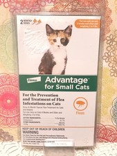Advantage For Small Cats Prevention  Treatment Of Fleas 2 monthly doses 2-9lb