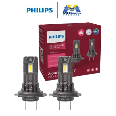 SET 2 LAMPADINE AUTO LED H7 PHILIPS ULTINON ACCESS 6000K 12V