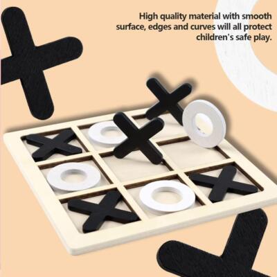 Montessori Play Game Wooden Toy Mini Chess Interaction Puzzle Training Brain