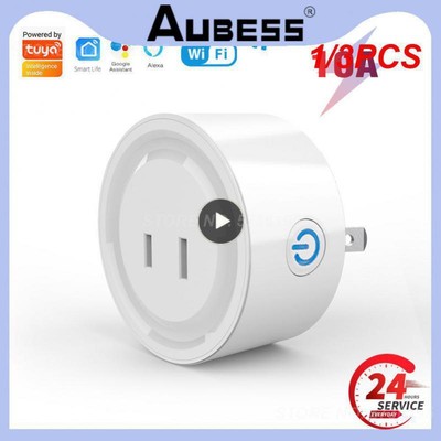 1/3PCS Tuya WiFi Smart Socket JP 10A Plug Mobile Phone Remote Voice Control Timi