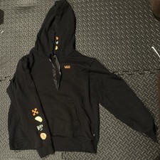 Vans Black Hoodie with Vibrant Sleeve Details Lizzie Armanto hoodie Size XL