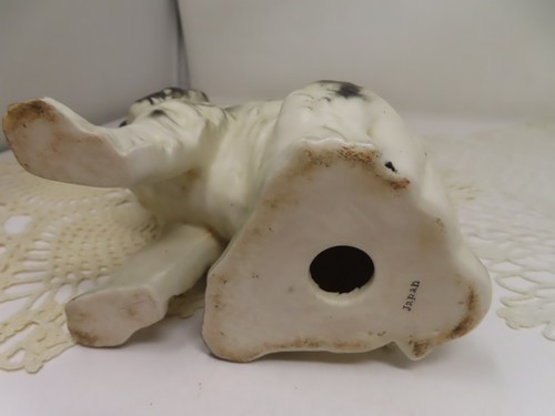 Estatuilla de porcelana vintage de perro Spaniel de 6" Erich Stauffer mediados de siglo Japón negra - Imagen 5 de 5