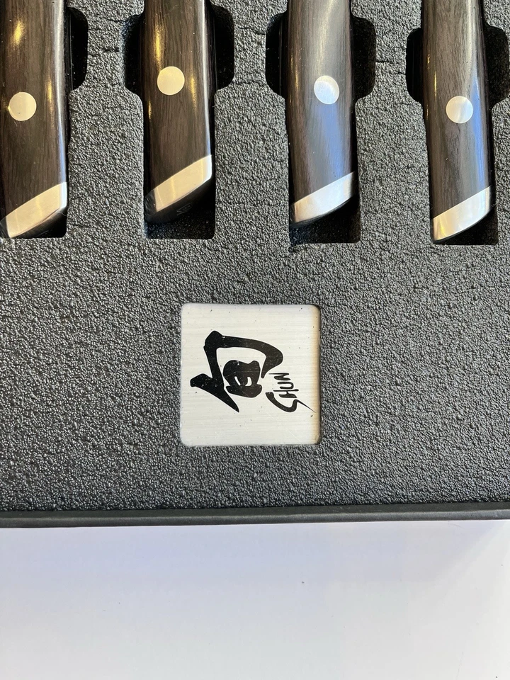 NIB Shun KAJI Steak Knives, Set of 4 - Image 4 of 4