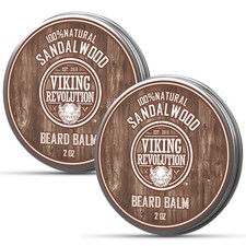 Sandalwood Beard Balm - Beard Butter with Argan Oil, Beard Softener for Men w...