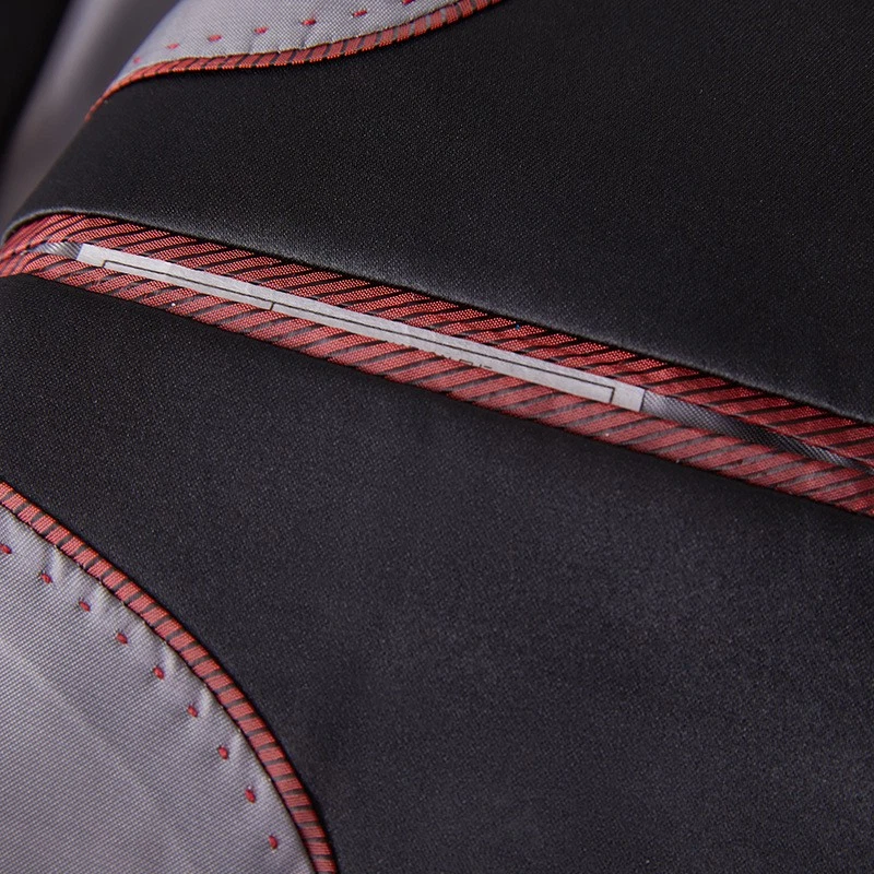 Para Hombres Calce Ajustado 2 piezas Traje Chaqueta Pantalones Un Botón Vestido Formal Noche Fiesta Escenario Foto 3 de 4