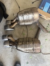 03-09 Mercedes W211 E63 E55 Amg Exhaust Muffler Mufflers Tips Set Oem