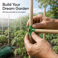 Greenhouse Structure Fittings for Garden Frames and Plant Support