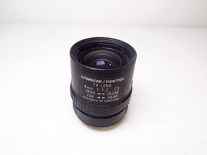 Cosmicar / Pentax 4mm 1:1.2 CS Mount TV Lens, 25.5mm Screw-in Mount
