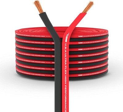 DS18 SW-18GA-100RB Ultra Flex Speaker Wire Red and Black 100FT - Speaker Cable