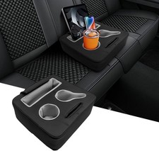 Car Back Seat Cup Holder, Automotive Organizer to Store Phone Black