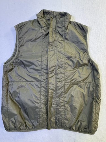 Beretta Vest Mens Large Green Quilted Full Zip Insulated Hunting Lightweight - product listing photo
